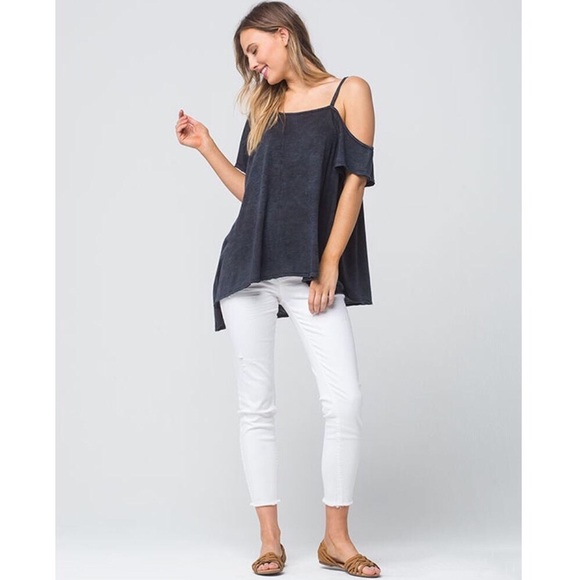Free People Tops - NWT Free People Coraline Tee Asymmetrical Gray S